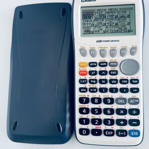 Casio FX-9750GII Blue and White USB Power Graphing Calculator Conditions Great
